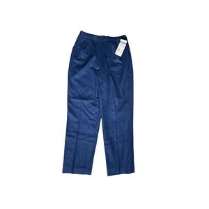 Pendleton Wool Dress Pants 10P Petite NWT Navy Made USA 100% Virgin Woo